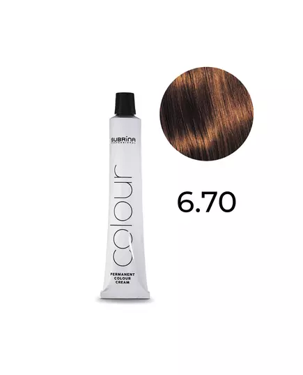 Subrina Professional Essential Colour Teinture permanente pour cheveux 6/7 Dark Chestnut Blonde, 100 ml, image 2