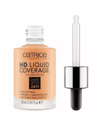 Liquid Make-Up HD Liquid Coverage (Foundation) 30 ml 040 Warm Beige, 30 ml, image 3