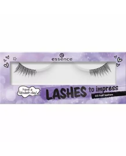 Essence LASHES TO IMPRESS pestañas artificiales #03-half lashes 1 u, 1 pièce, image 2