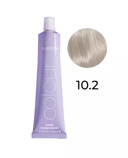 Subrina Professional Demi Permanent Colour Demi-Permanent Hair Dye 10/2 Pearl Blonde, 60 ml
