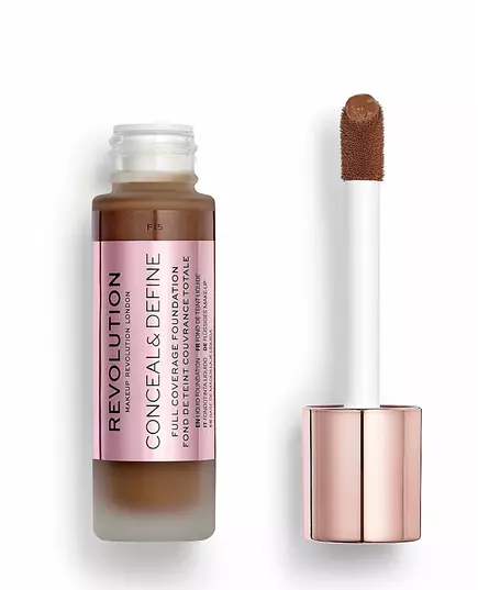 Makeup Revolution Conceal & Define Ölfrei Creme-Grundierung F 15, 23 ml, Bild 3