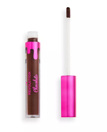 Makeup Revolution I Heart Revolution Chocolate Lip Gloss Mocha, 3.2 ml, image 2