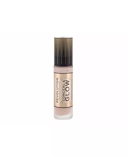 Makeup Revolution Conceal & Glow Illuminating Cream Foundation F2, 23 ml