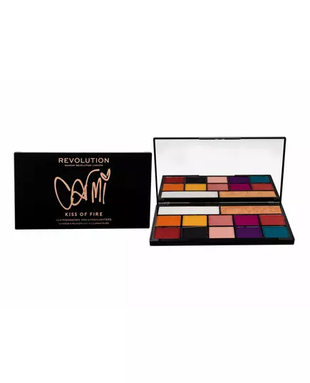Makeup Revolution London X Carmi Eyeshadow & Highlighter Kiss Of Fire, 27 g