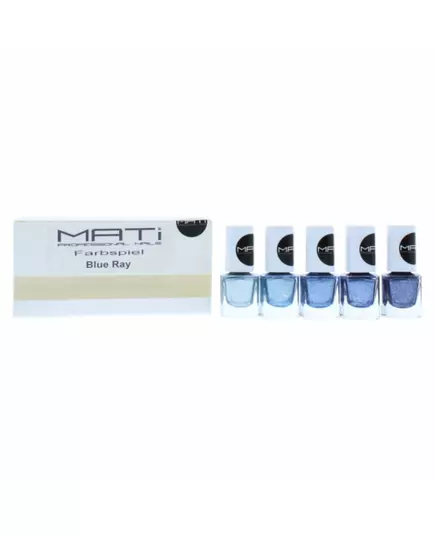 Ensemble Mati Blue Ray Vernis à ongles, 5 × 5 ml