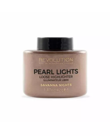 Makeup Revolution Pearl Lights Poudre illuminatrice libre Nuits de Savannah, 25 g, image 3