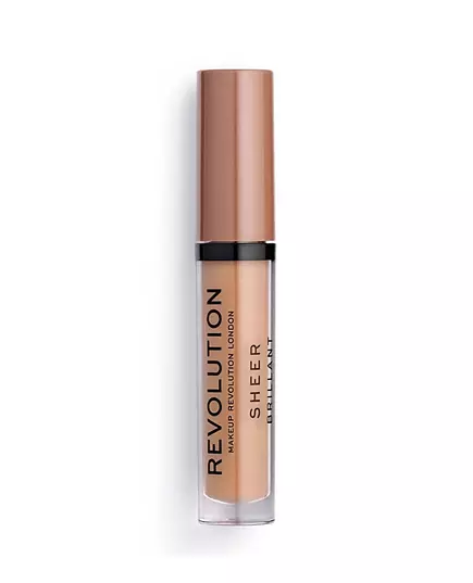 Makeup Revolution Sheer Brillant Vegan Lipgloss 119 Geschäftigkeit, 3,5 ml