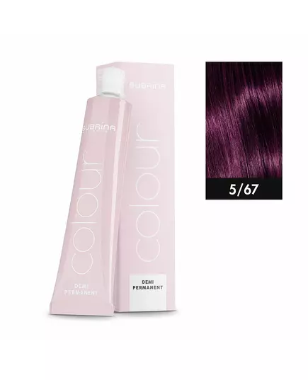 Subrina Professional Demi Permanent Colour Demi-permanente Haarfarbe 5/67, 60 ml