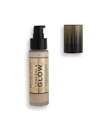 Makeup Revolution Conceal & Glow Illuminating Cream Foundation F1, 23 ml