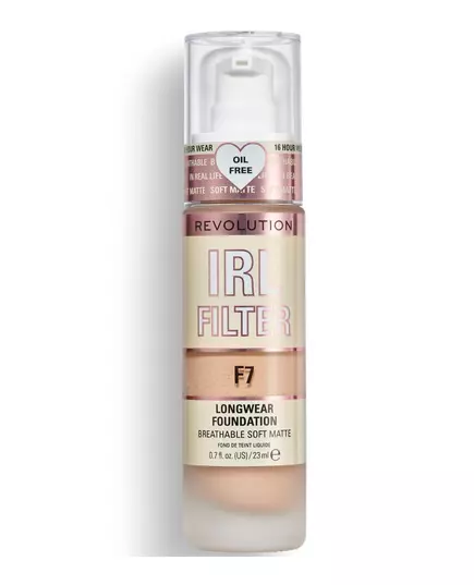 Makeup Revolution IRL Filter Oil Free Long Wear Cream Foundation F7, 23 ml