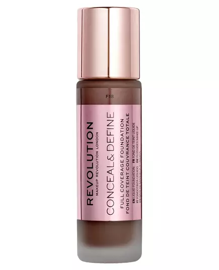 Makeup Revolution Conceal & Define Sans huile Fond de teint crème F 18, 23 ml