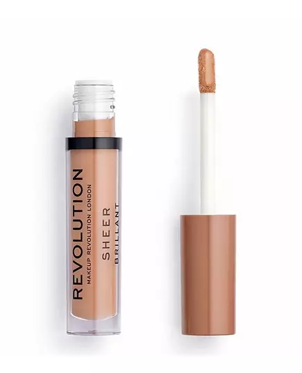 Makeup Revolution Sheer Brillant Vegan Lipgloss 119 Geschäftigkeit, 3,5 ml, Bild 4