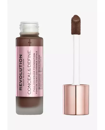 Makeup Revolution Conceal & Define Sans huile Fond de teint crème F 18, 23 ml, image 4