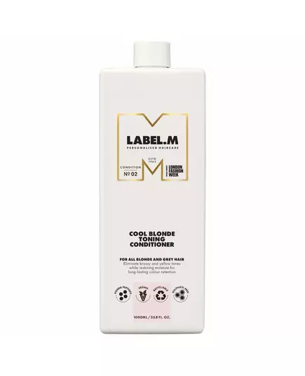 Label.M Cool Blonde Hair Conditioner For Neutralisation Of Yellow Tones, 1000 ml
