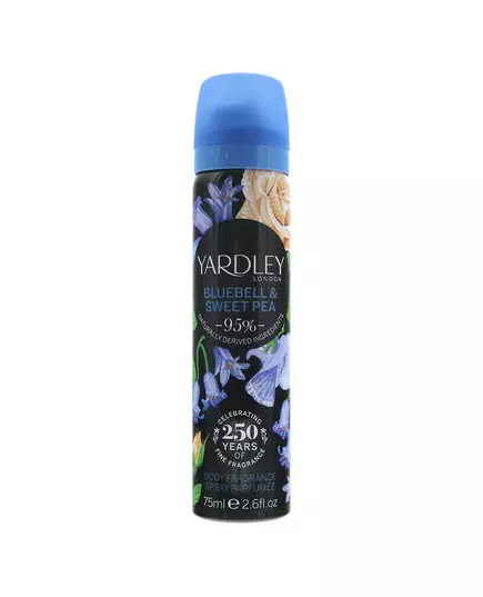 Yardley Bluebell and Sweetpea Spray parfumé Pour les femmes, 75 ml
