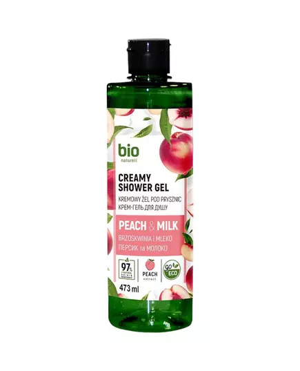 Bio Naturell Bio Naturell Peach & Milk Creamy Hydratant Gel douche Pour tous types de peau, 437 ml