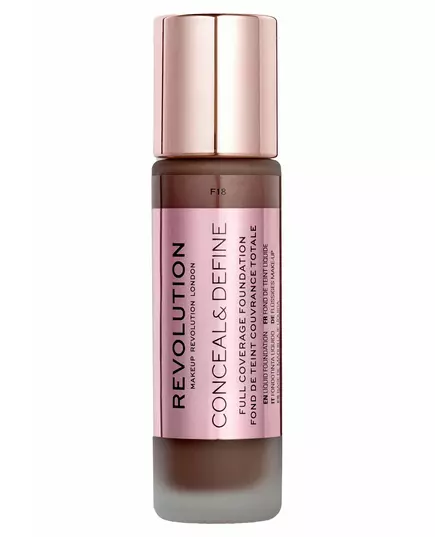 Makeup Revolution Conceal & Define Sans huile Fond de teint crème F 18, 23 ml, image 3