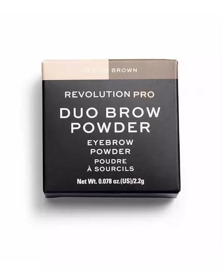 Makeup Revolution REVOLUTION PRO Vegan Eyebrow Powder Medium Brown, 2.2 g