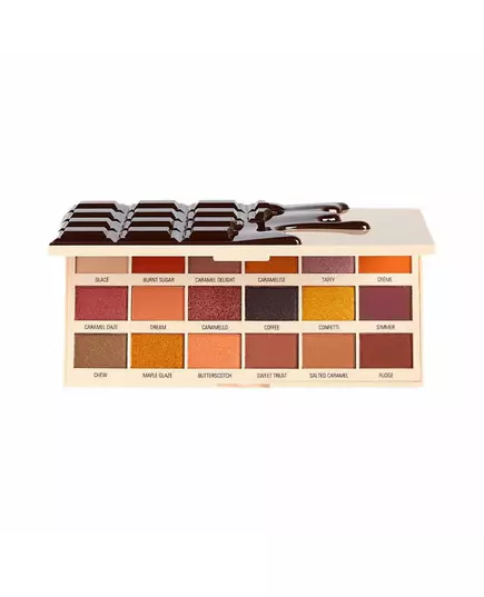 Makeup Revolution I Heart Eyeshadow Palette Caramel Nudes Chocolate 18 Shades, 18 g, image 2