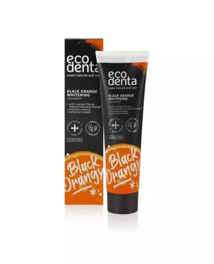 Whitening Toothpaste Ecodenta Black Orange Whitening Orange-Flavored, 100 ml
