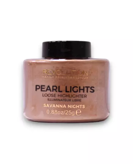 Makeup Revolution Pearl Lights Poudre illuminatrice libre Nuits de Savannah, 25 g, image 2