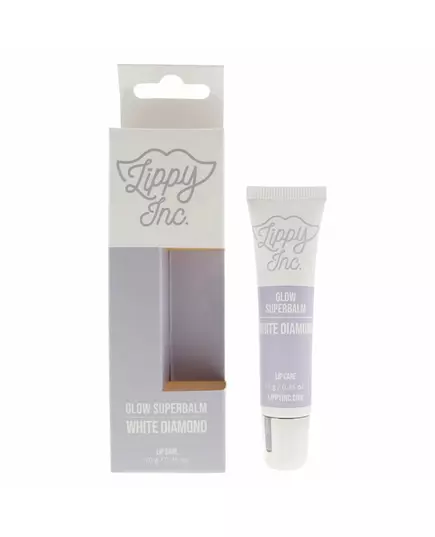 Lippy Inc. Glow Superbalm White Diamond Glossy Finish Lip Balm, 10 g, image 2