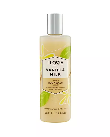 I Love Signature Collection Vegan Cleansing Vanilla Milk Body Wash, 360 ml