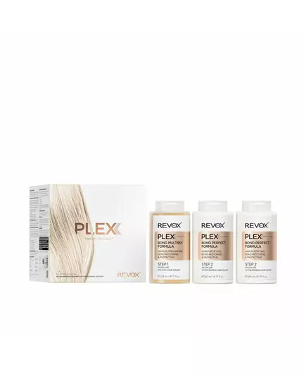Set Revox B77: Plex Bond Step 1 Hair Cream Treatment Bond Repair 260 ml + Plex Bond Step 2 Hair Cream Treatment Reconnects Bonds & Protect, 2 × 260 ml