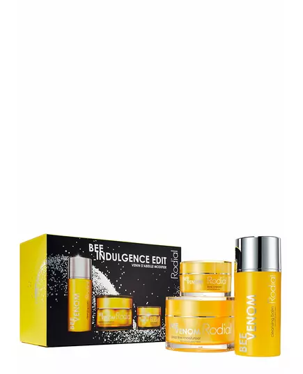 Bee Indulgente Edit Set Rodial: Bee Venom Moisturizing Cream For Face 50 ml + Bee Venom Brightening Eye Cream 25 ml + Bee Venom Eliminates Impurities Cleansing Balm For Face, 50 ml