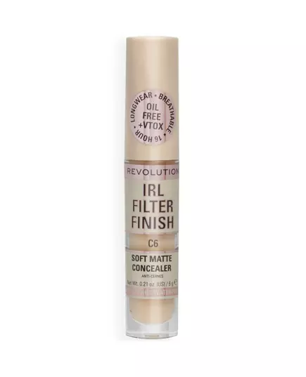 Makeup Revolution IRL Filter Finish Dunkle Flecken abdecken Creme-Concealer C6, 6 g, Bild 2