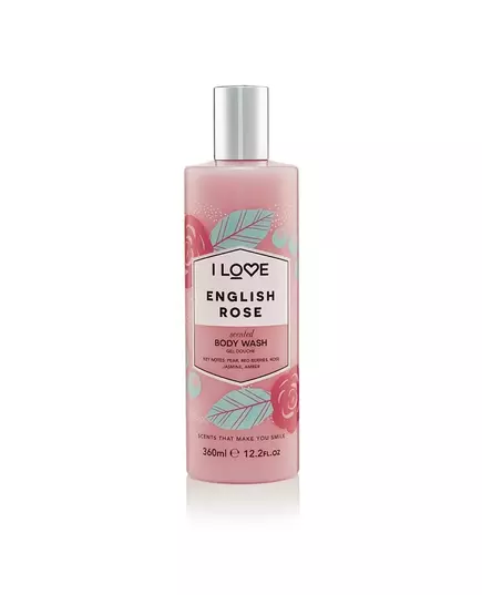 I Love English Rose Hydrating Shower Gel, 360 ml