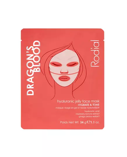 Rodial Dragon's Blood Hydrogel Hydratisierend Gesichtsmaske Für das Gesicht, 34 g