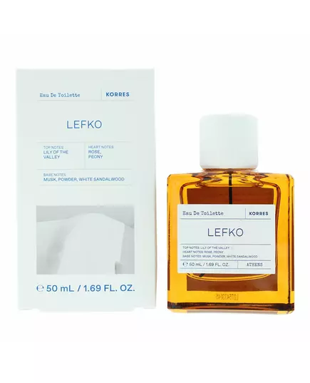 Unisex Eau de Cologne Korres Lefko, 50 ml, image 2