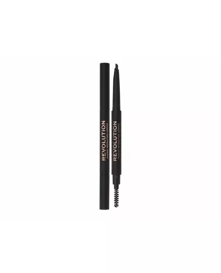 Cremiger Augenbrauenstift mit Bürstchen Makeup Revolution Duo Brow Definer Dark Brown, 0,2 g