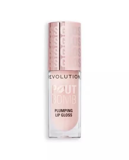 Makeup Revolution Pout Bomb Vegan Auffüllen Lipgloss Milky Sheer Holo, 4,6 ml