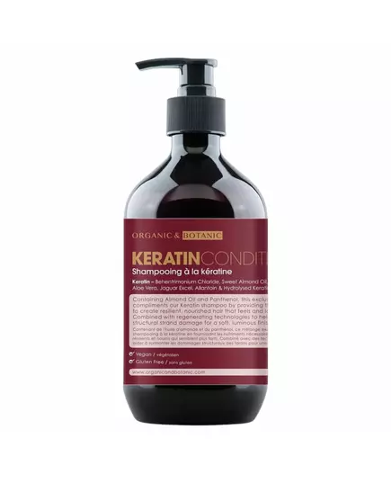 Organic & Botanic Keratin Haarbehandlungs-Conditioner Reinigung und Pflege Alle Haartypen, 500 ml