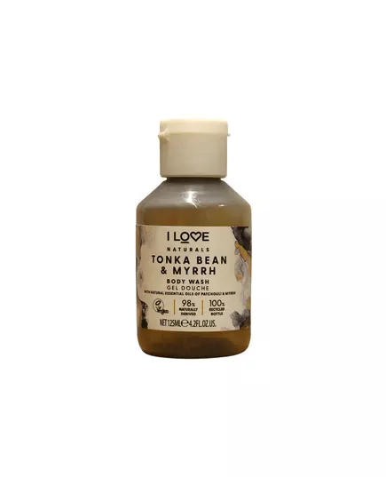 I Love Naturals Collection Vegan Tonka Bean & Myrrh Hydrating Shower Gel For All Skin Types, 125 ml