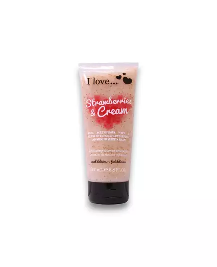 I Love Strawberries & Cream Exfoliation Gel douche, 200 ml