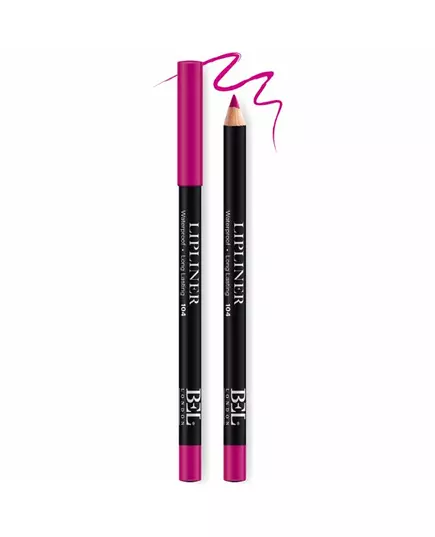 Bel London BEL London Hydrogenated Vegetable Oil Waterproof Contour Lip Liner 104 Pink, 0.8 g