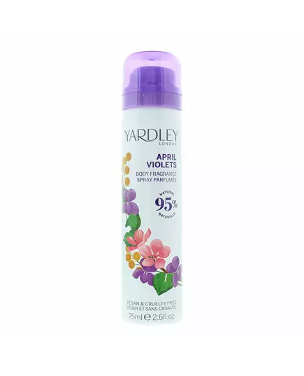 Yardley April Violets Deodorant Spray Für Frauen, 75 ml