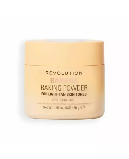 Makeup Revolution Bake & Blot Matt Loses Fixierpuder Banane, 30 g