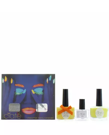 Set Ciate: Paint Pot Top Coat Nail Polish Black Light 5 ml + Paint Pot Nail Polish Neon Glitter 10 g + Paint Pot Nail Polish Neon Orange, 5 ml, Bild 2