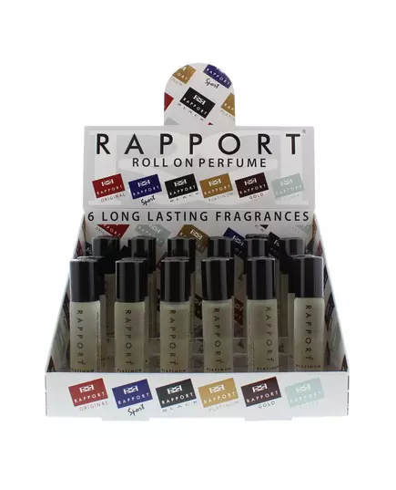 Setzen Eden Classic Rapport Silver Eau de Parfum Für Männer 24 stk, 24 × 10 ml