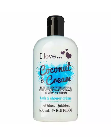 I Love Coconut & Cream Nährend Duschcreme, 500 ml