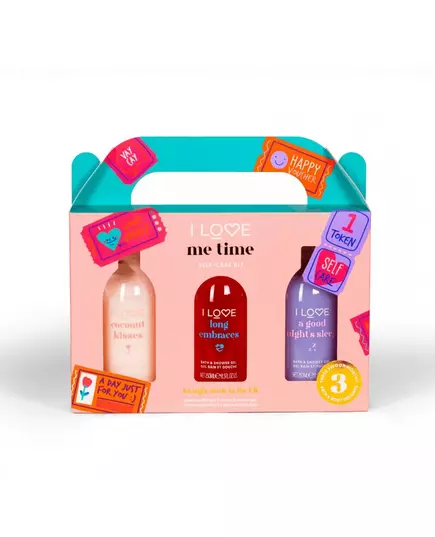 Set I Love: Long Embraces Hydrating Shower Gel For All Skin Types 250 ml + Coconut Kisses Hydrating Shower Gel For All Skin Types 250 ml + A Good Night's Sleep Hydrating Shower Gel For All Skin Types, 250 ml
