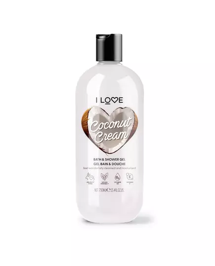 I Love Coconut & Cream Hydratisierend Duschgel Für alle Hauttypen, 750 ml