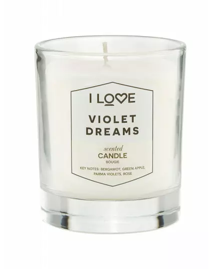 I Love Signature Collection Bergamote pomme verte violettes de Parme rose Bougie parfumée, 160 g