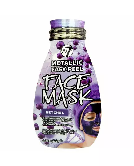 W7 Metallic Easy-Peel Retinol Peel-Off-Maske Gesicht, 10 g