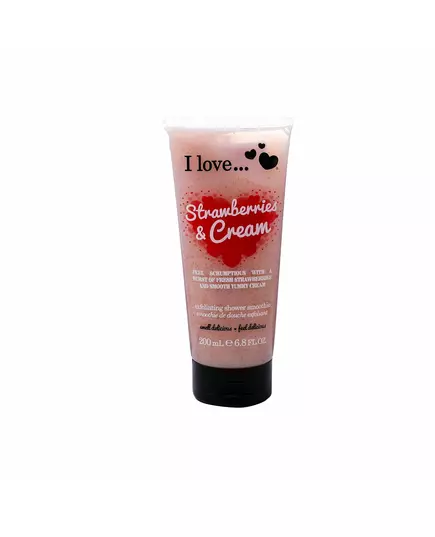 I Love Strawberries & Cream Exfoliation Gel douche, 200 ml, image 2