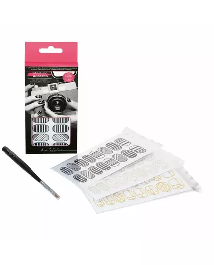 Lottie London Paint by Numbers Nagelsticker 9 stk, 9 Stück